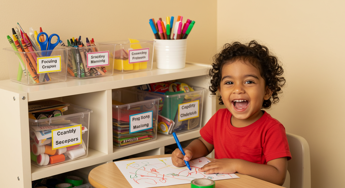 Screen-Free Fun: How to Set Up a Bilingual Arts & Crafts Station